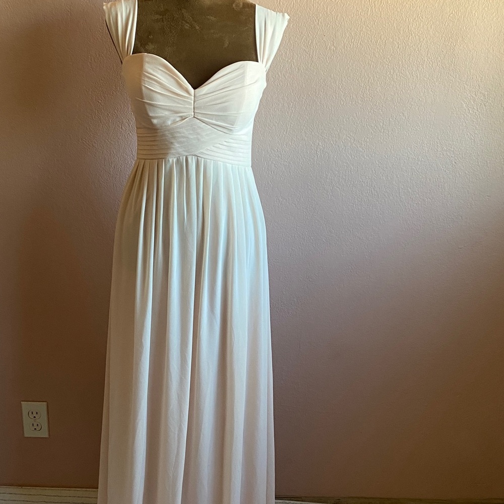 LULU’S  Elegant Cream Maxi Dress